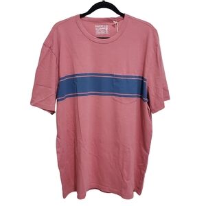 Faherty Surf Stripe Sunwashed T-Shirt Organic Cotton Men XXL Faded Flag NWT